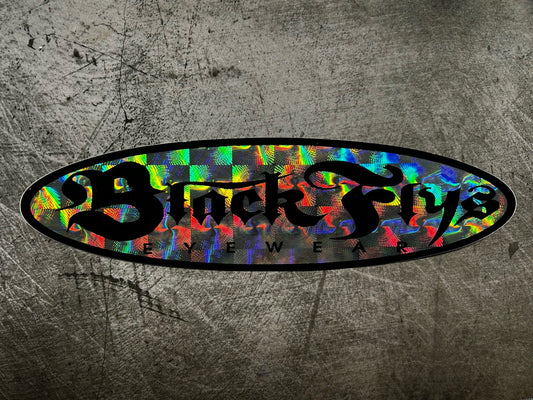 BLACK FLYS STICKER 12” XL Vintage T&C RVCA Quiksilver 808 Beer Bones Alva Vans
