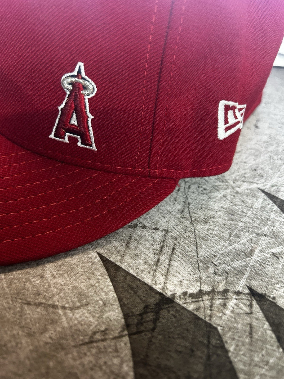 MLB Authentic Angels LOT 4 HATS New Era 59FIFTY Fitted Cap 3 Snap Hats 7 1/4 LA