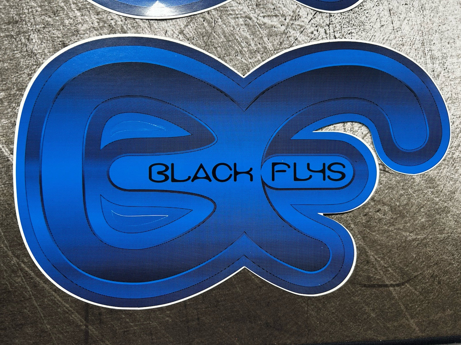 BLACK FLYS STICKER 3 Lot 11” XL Size Oakley RVCA Quiksilver Mayhem Sublime