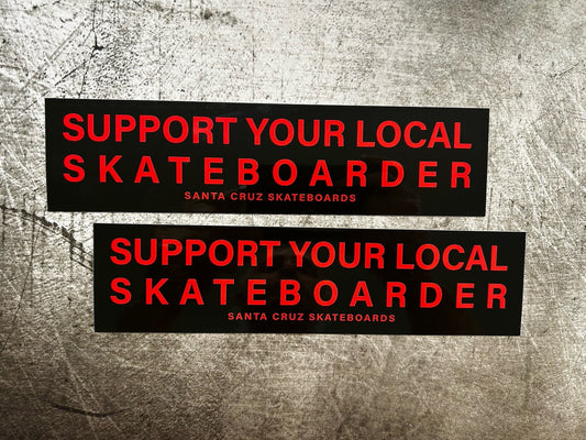 VINTAGE STICKER BOGO SUPPORT YOUR LOCAL SKATEBOARDER STICKER VISION POWELL BOGO