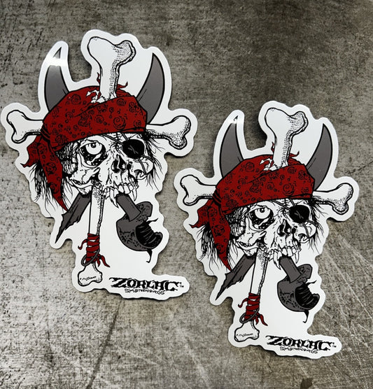 ZORLAC SKATEBOARDS STICKER 2 VINTAGE SKATEBOARD STICKER Metallica Santa Cruz