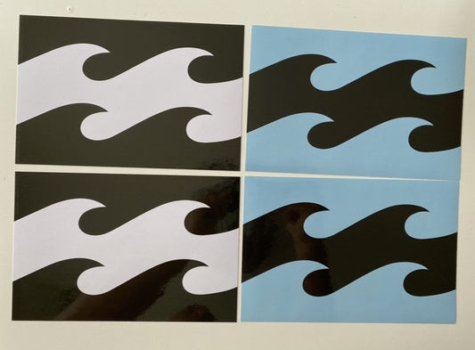 BILLABONG STICKER SET 4 TEAM STICKERS RIP CUR Mayhem Quiksilver SLATER RVCA Vuor
