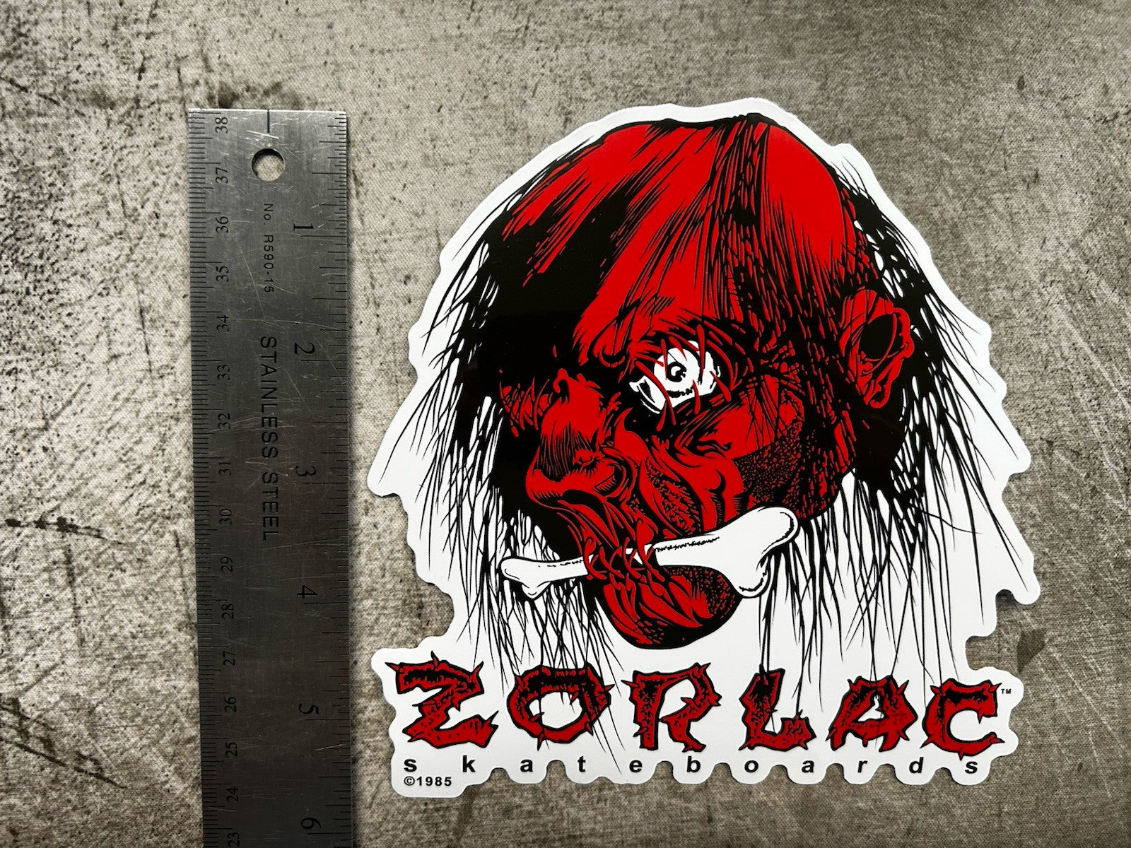 ZORLAC SKATEBOARD STICKER SET 2 VINTAGE SKATEBOARD DECALS World Thrasher Indy