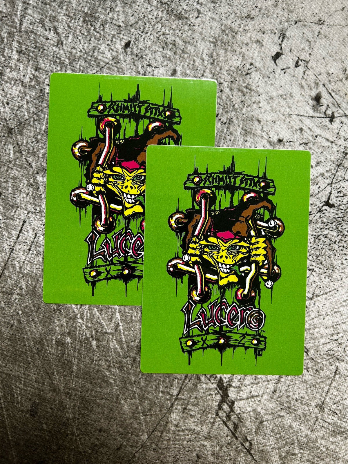 SCHMITT STIX STICKER Set VINTAGE SKATEBOARD STICKER LUCERO Toy Machine Plan B LA