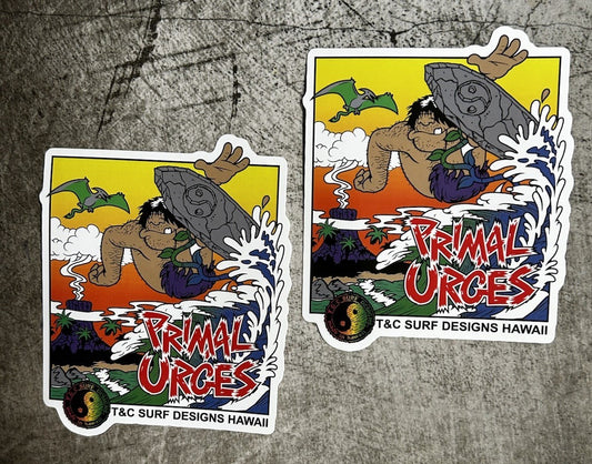 Town Country Stickers T&C Volcom Hobie Vintage Skate Stickers Eddie Go RVCA Fcs