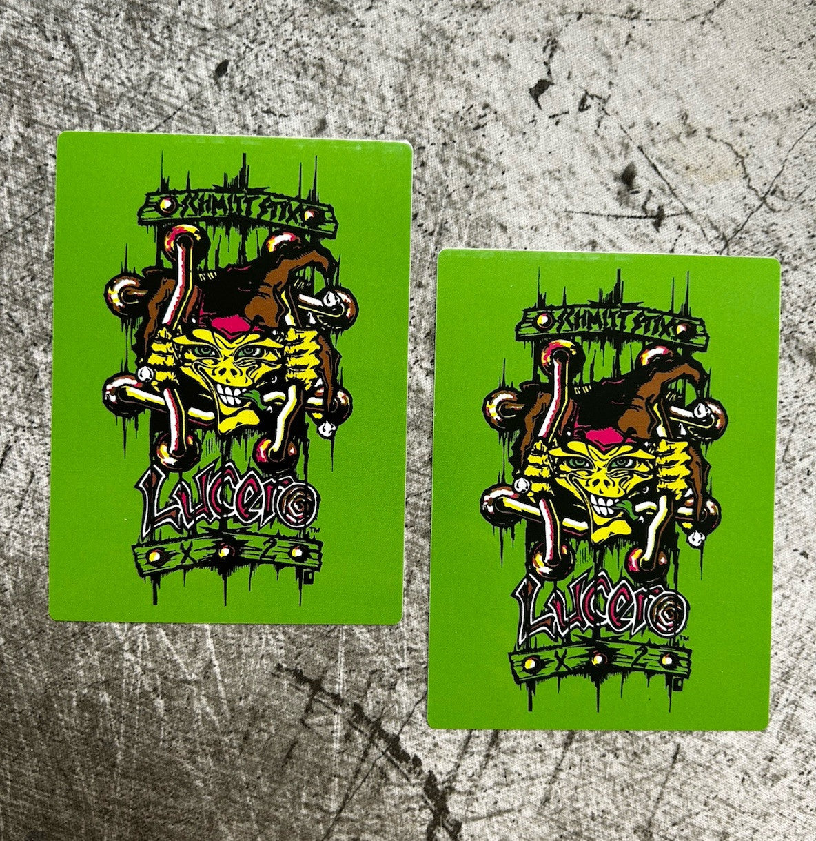SCHMITT STIX STICKER Set VINTAGE SKATEBOARD STICKER LUCERO Toy Machine Plan B LA