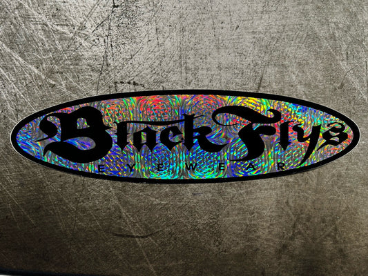 BLACK FLYS STICKER 12” XL Vintage T&C RVCA Quiksilver All Saints Bones Alva Vans