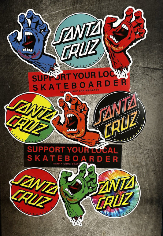 SKATEBOARDING STICKER SET 11 VINTAGE STICKERS SCHMITT STIX BONES HSTREET WORLD