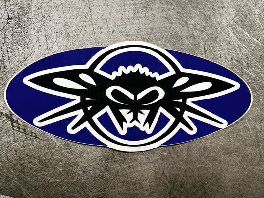 BLACK FLYS STICKER 10” XL Vintage T&C RVCA Quiksilver All Saints Bones Alva Vans