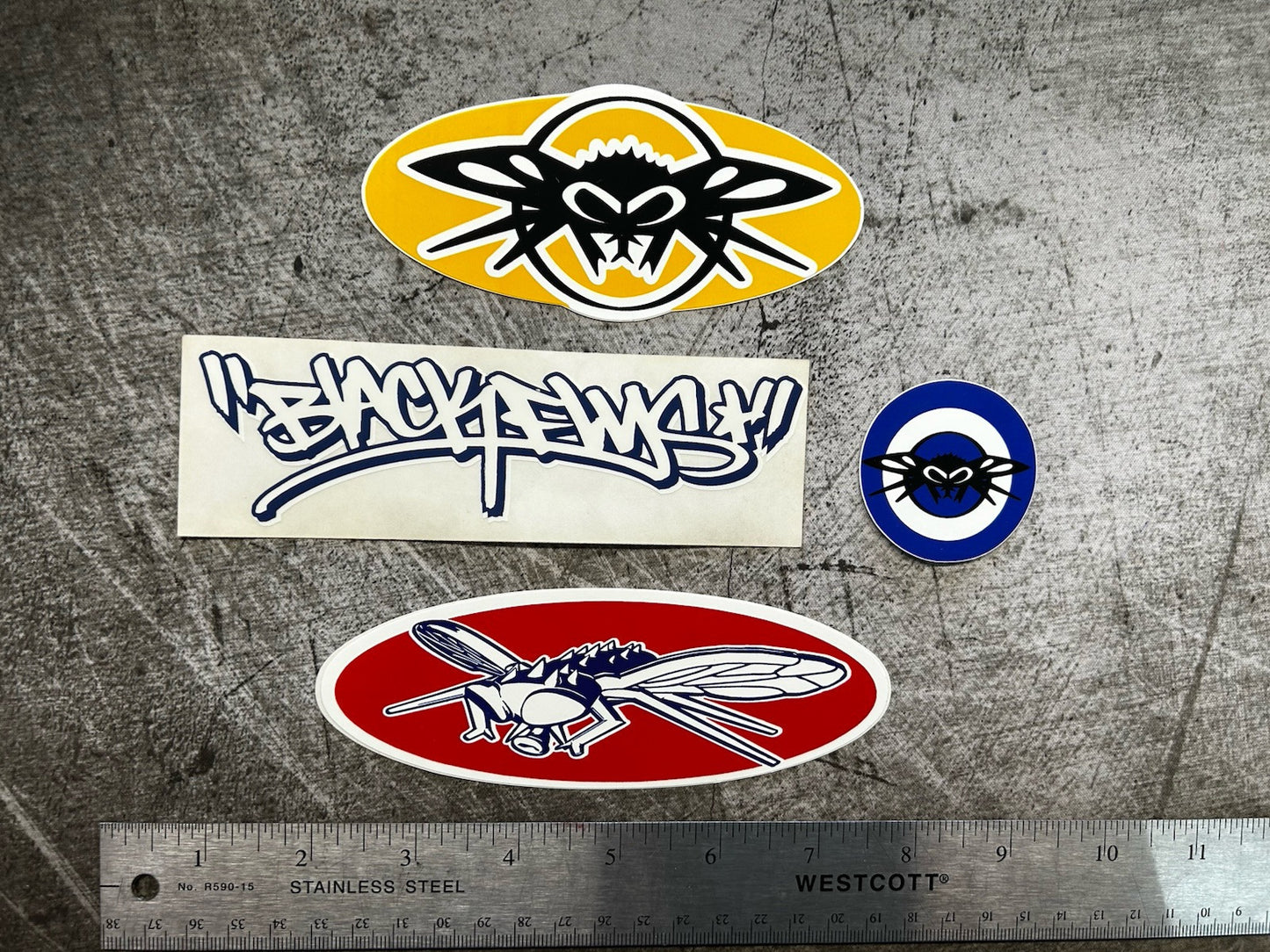 BLACK FLYS STICKER Lot Vintage Skateboard VZ RVCA Quiksilver Lost Snoop Surf Sti