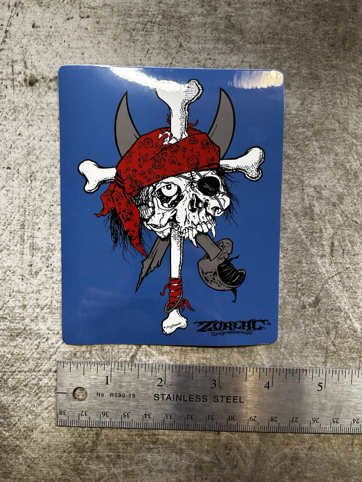 ZORLAC SKATEBOARDS STICKERS Set VINTAGE SKATEBOARD STICKER Metallica Bones Sims