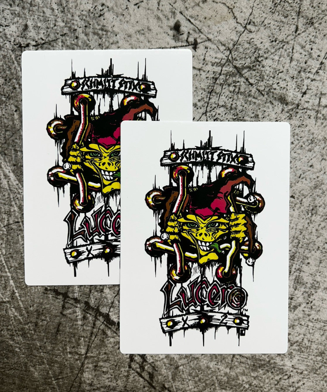 LUCERO STICKER SET VINTAGE SKATEBOARD STICKER SCHMITT STIX BONES HSTREET DGK