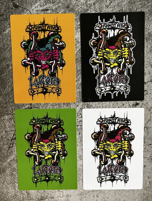 SCHMITT STIX STICKER 4 Set VINTAGE SKATEBOARD STICKER LUCERO Powell Cruz Plan B