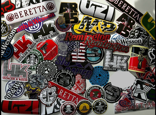GUN Sticker Set 16 Heckler KOCH Decals HK Sticker Colt Beretta Keltec Ruge S&W