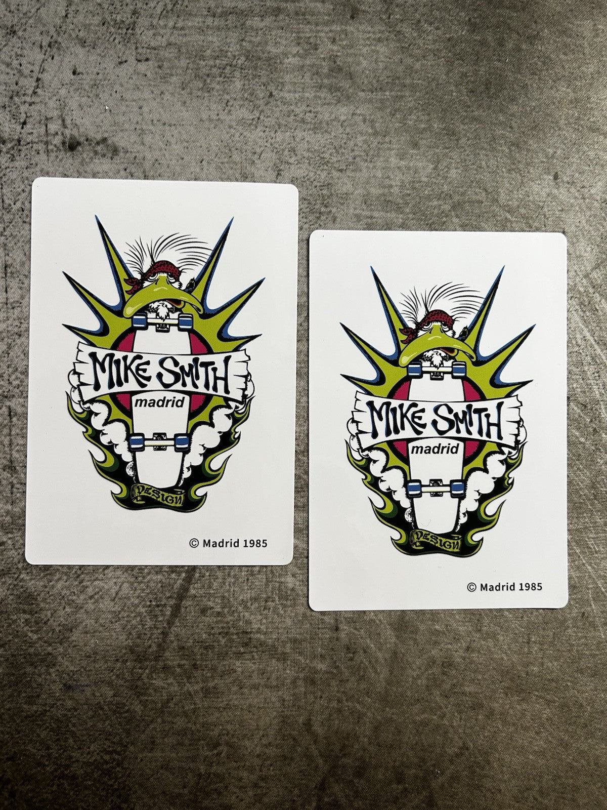 MADRID SKATEBOARD STICKERS VINTAGE SKATEBOARD STICKER SET POWELL Mike Smith G&S
