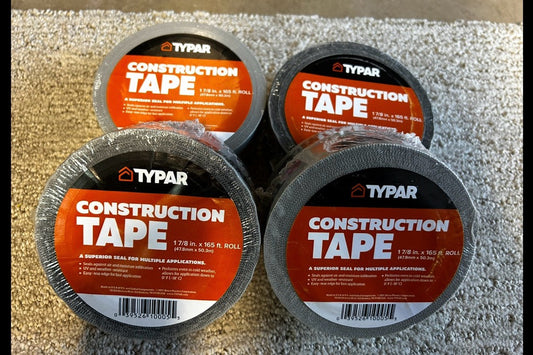 Typar  1-7/8 in. x 165 ft. Construction Tape Roll Case Of 4 Rolls Heavy Duty Tap