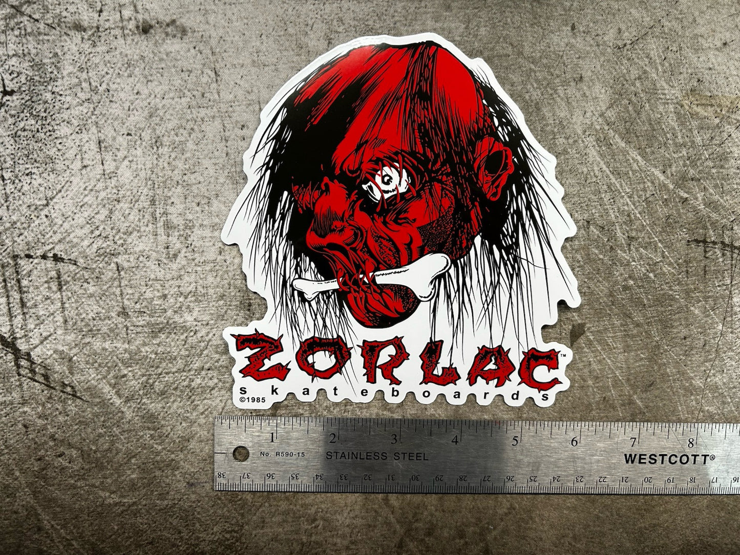 ZORLAC SKATEBOARD STICKER SET 2 VINTAGE SKATEBOARD DECALS World Thrasher Indy