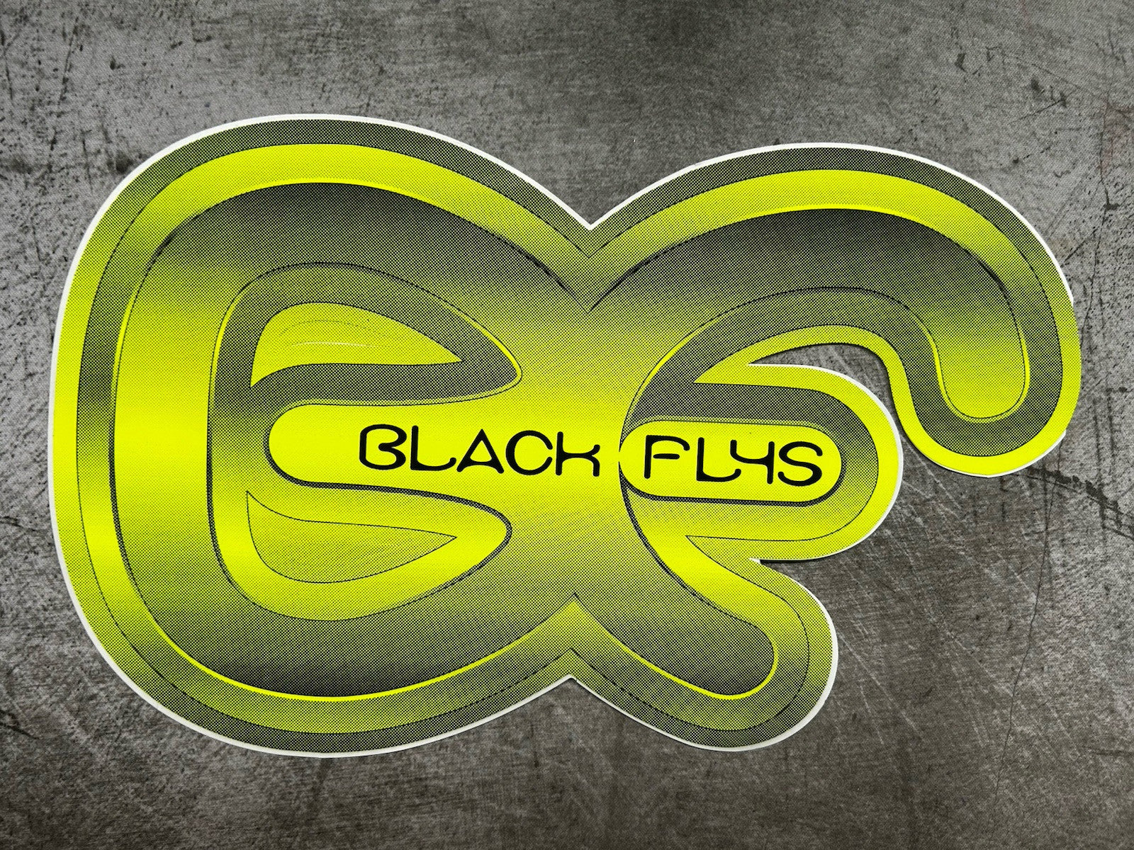 BLACK FLYS STICKER 3 Lot 11” XL Size Oakley RVCA Quiksilver Mayhem Sublime